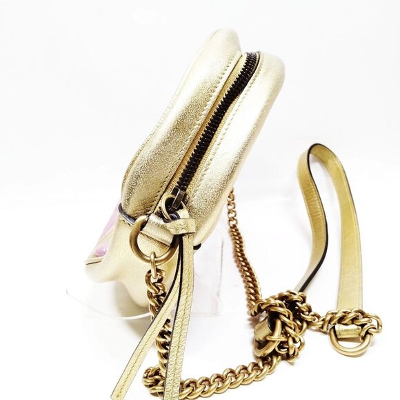 Authentic Gucci Pink Leather Shoulder Bag mon845-111125 - Picture 3 of 16